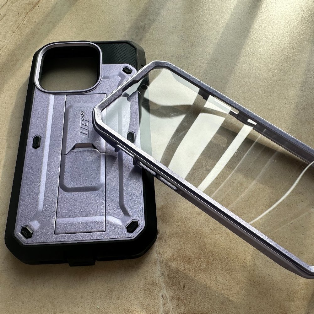 Unicorn Beetle Case for iPhone 14 Pro, with Built-in Screen Protector, stand